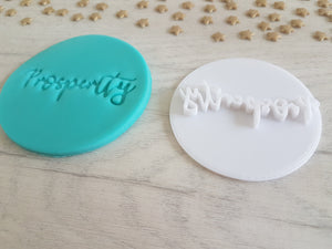 Prosperity Embosser Stamp | Cake Cookie Biscuit Pottery Stamp |