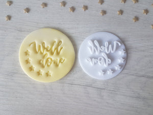 Well Done Embosser Stamp | Cake Cookie Soap Pottery Stamp |