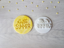 Load image into Gallery viewer, Hello Summer Embosser Stamp | Cake Cookie Cake Stamp
