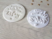 Load image into Gallery viewer, Personalised Future Mr &amp; Mrs Surname Wedding Embosser Stamp | Cake Cookie Custom Soap Pottery Stamp |
